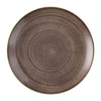 Logo Assiettes avec rebord churchill stonecast raw evolve brown 217mm (lot de 12) fs848