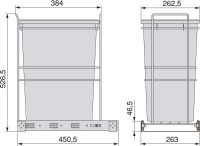 Logo Maxima 35l - poubelle tri s�lectif 35 litres ac024f20s01