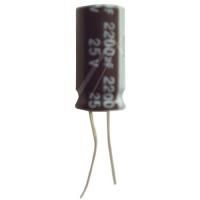 Logo 2200uf-25v condo radial 105� 13x25 rm=6mm 3052504