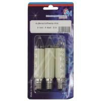Logo E14 lampe forme bougie ivoire ,x3 5261237