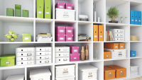 Logo Leitz bote de rangement click & store wow, a3, orange 80604544