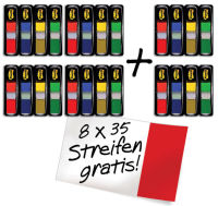 Logo Post-it marque-page index mini, 11,9 x 43,2 mm, 4 couleurs 9006834