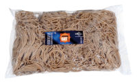 Logo Bracelets caoutchouc en sachet (1kg), nature, 40 mm - jpc  61450402