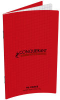 Logo Conquerant classique carnet piqûre, 110 x 170 mm, quadrillé 5401801