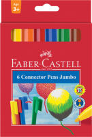 Logo Faber-castell stylo feutre jumbo connector pen, �tui de 6 5660327