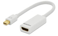 Logo Ednet cble adaptateur mini displayport hdmi type a, m/f, 0.15m, ul, ce, blanc, contacts dors 84507 704806