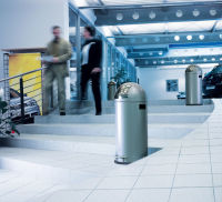 Logo Hailo poubelle � p�dale kickmaxx xl, rond, 36 litres, noir 6520090