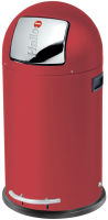 Logo Hailo poubelle � p�dale kickmaxx l, rond, 28 litres, rouge 6520083
