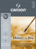 Logo Canson papier aquarelle moulin du roy, satin�, 300 x 400 mm 5299070