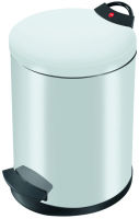 Logo Hailo poubelle � p�dale t2.m, rond, 11 litres, blanc 6520006