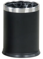 Logo Rubbermaid collecteur design 13,2 litres, sac dissimul, en acier rsiste au feu - h31,8cm, d24,1 cm 367222