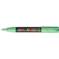 Logo Uniball marqueur peinture  eau, encre  pigmentation vert clair, pointe extra fine uni posca pc1mc/ 504714