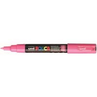 Logo Uniball marqueur peinture  eau, encre  pigmentation rose, pointe extra fine uni posca pc1mc/re 504579
