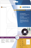 Logo Herma �tiquettes cd/dvd pour jet d'encre special maxi, blanc 6500303