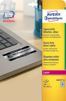 Logo Avery bote de 200 tiquettes ultra-rsistantes mtalliques 96 x 50,8 l6012-20 410159