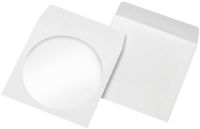 Logo Pochettes en papier pour cd-/dvd, avec fentre, offset blanc 8718601