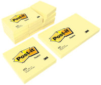 Logo Post-it bloc-note adhésif, 102 x 152 mm, jaune 9000659