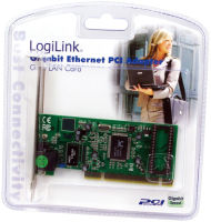 Logo Logilink carte rseau pci gigabit ethernet rj45, 32 bit 11110335