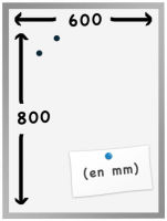 Logo Tableau velleda blanc magntique 60 cm x 80 cm - herlitz
