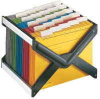 Logo Leitz petit bac de classement pour dossiers suspendus, noir 80199800