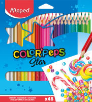 Logo Maped crayons couleur color'peps, triangulaire, étui de 6 en 82832002