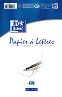 Logo Oxford bloc correspondance de 50 feuilles. papier lign velin 80 grammes 148x210 mm 705419