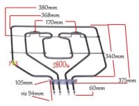 Logo R�sistance de vo�te pour four bosch/siemens 3547179
