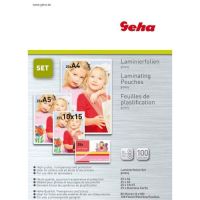 Logo Pochettes plastifieuse a4 a5 a6 a7 80 microns (x100) 5093427