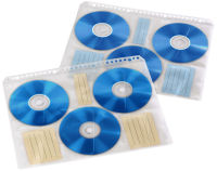 Logo Hama pochette cd/dvd, format a4, pour 6 cd, tranparent/blanc 1649835