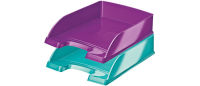 Logo Leitz corbeille  courrier plus wow, a4, polystyrne, vert 80522664