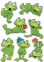 Logo Herma autocollants magic 'grenouilles', yeux mobiles 6502773