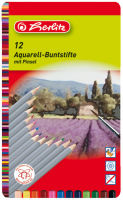 Logo Herlitz crayon aquarellable, hexagonal, tui mtallique de 10795284
