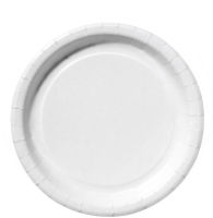 Logo Susy card assiette en carton, rond, diamtre: 290 mm, blanc 11170115