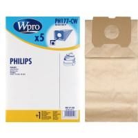 Logo Ph177cw sac wpro bote adaptable sur philips athena / 5 sacs + 1 fm 4665142