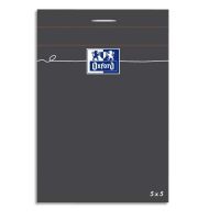 Logo Bloc-notes a6 gris - 80 feuilles - petits carreaux - oxford 5401483