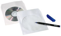 Logo Hama pochette papier pour 1 cd/dvd, 50 pices, blanc 1651173