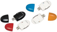 Logo Logilink multi lecteur de cartes usb 2.0 smile, rouge 11112358