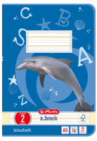 Logo Herlitz cahier d'�cole x.book, format a5, lin�ature 2/lign� 3320207