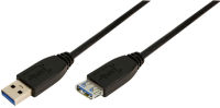 Logo Logilink rallonge usb 3.0, noir, 2,0 m 11112461