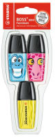 Logo Stabilo surligneur boss mini funnimals, �tui plastique de 3 5550023