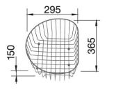 Logo Panier a vaisselle cosmo rondo inox 512805