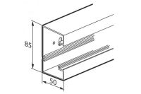 Logo Goulotte logix 45 planetwattohm 85 x 50 1 compartiment - 2 m 753015