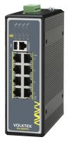 Logo Switch industriel 8 ports giga poe+  manageable l2+ managed 8 x 10/100/1000 poe+ -40 c~75 c 480w ien-8608pa