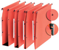 Logo L'oblique dossiers suspendus 'medium' fond: 30 mm, orange, 335440600