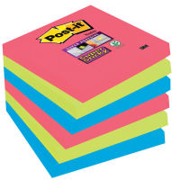 Logo Post-it bloc-note super sticky notes, 127 x 76 mm, 5+1 9006065