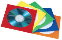 Logo Hama pochette papier pour cd/dvd, couleurs assorties 1678368