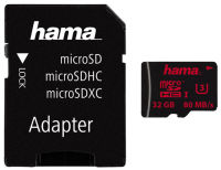Logo Hama carte m�moire micro securedigital hc, classe 3, 32 go 16123978