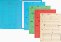 Logo Exacompta paquet de 25 dossiers de procdure pr-imprims, en carte 265g. coloris assortis. 320305