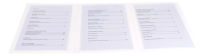 Logo Dataplus chemise pour cartes de menu, � 3 parties, format a5 5227629