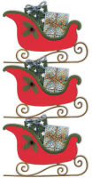Logo Heyda autocollants de noel stick-on's 'traineau' 57301246